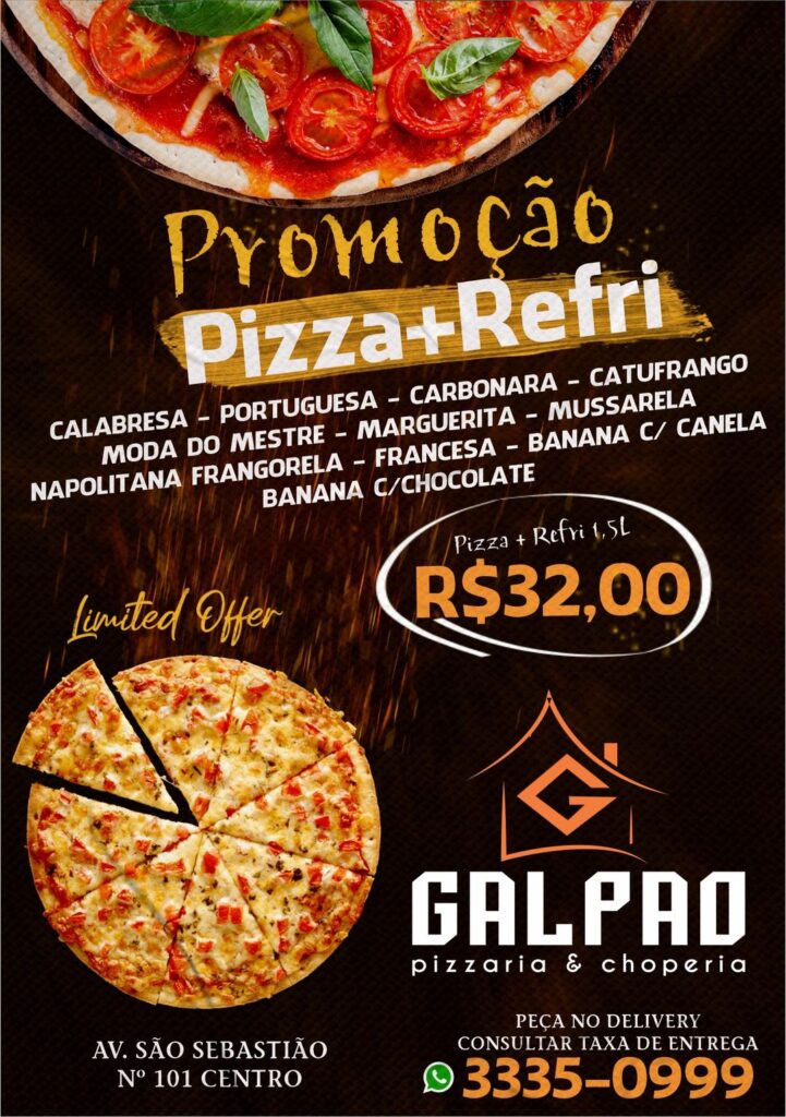 Império das Pizzas - Atendimento todos os dias com PROMOÇÕES