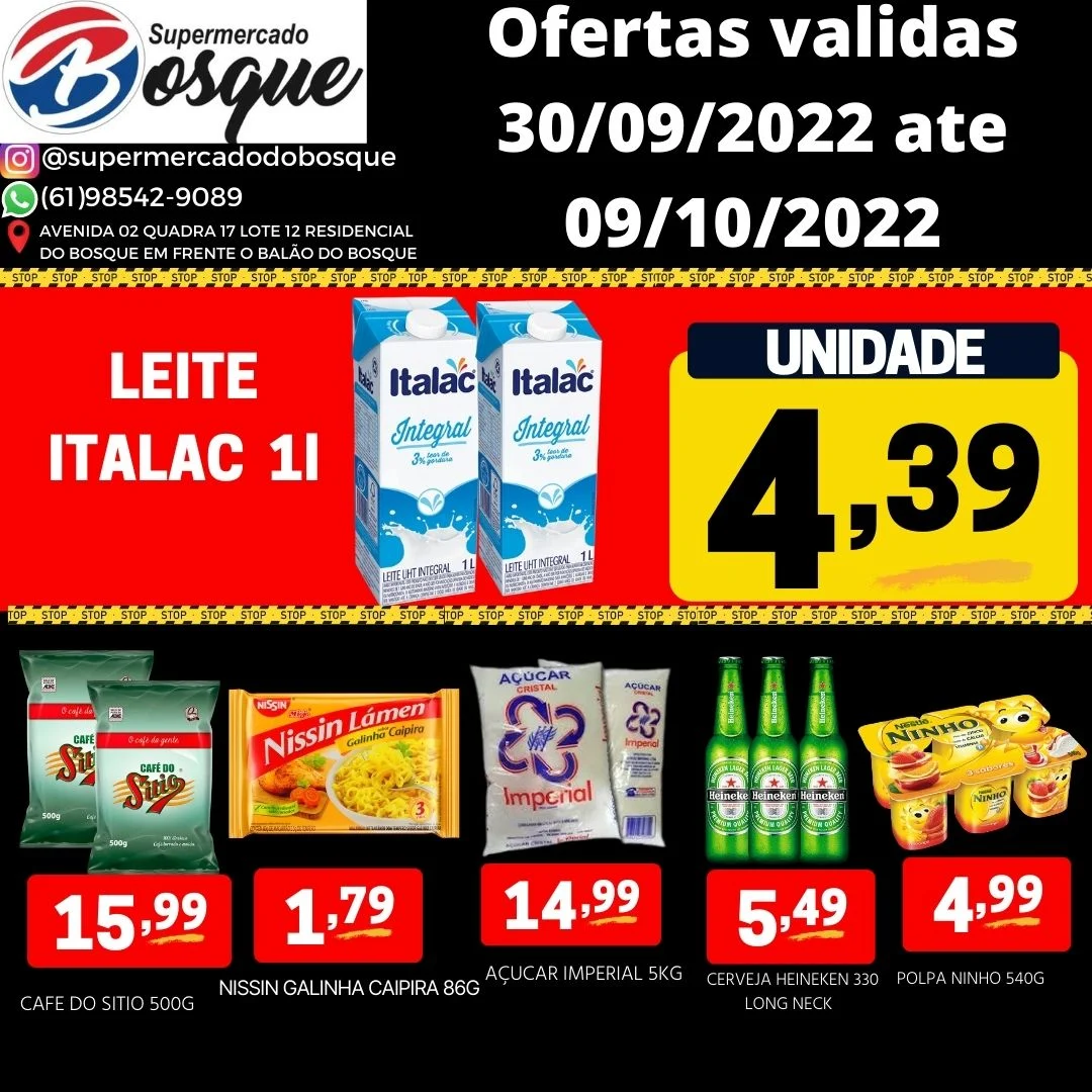panfleto de ofertas do supermercado do bosque são sebastião df