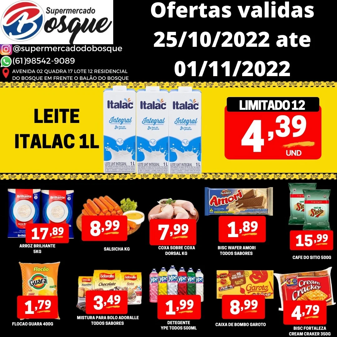 panfleto de ofertas do supermercado do bosque são sebastião df