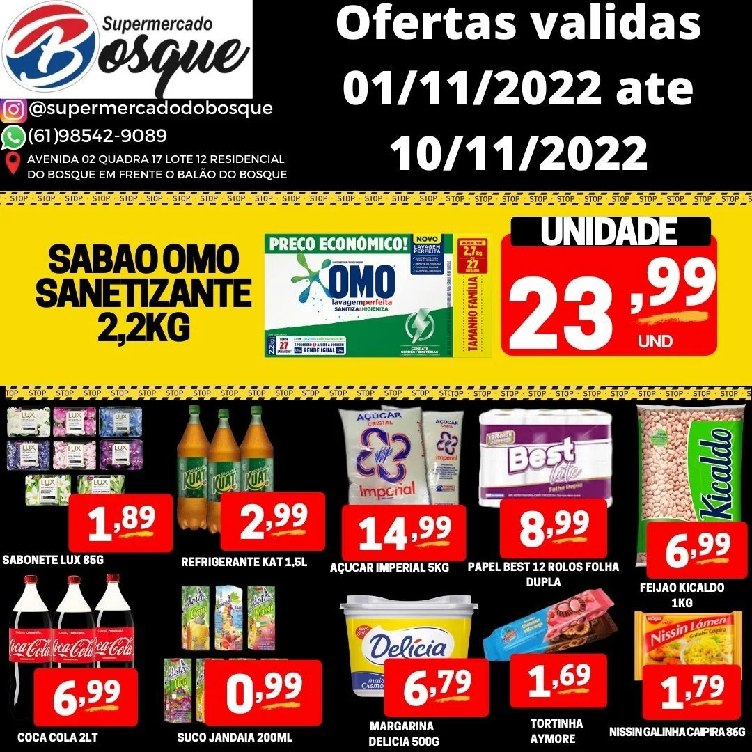 panfleto de ofertas do supermercado do bosque são sebastião df