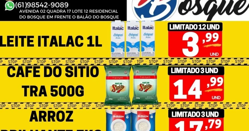 panfleto de ofertas do supermercado do bosque são sebastião df