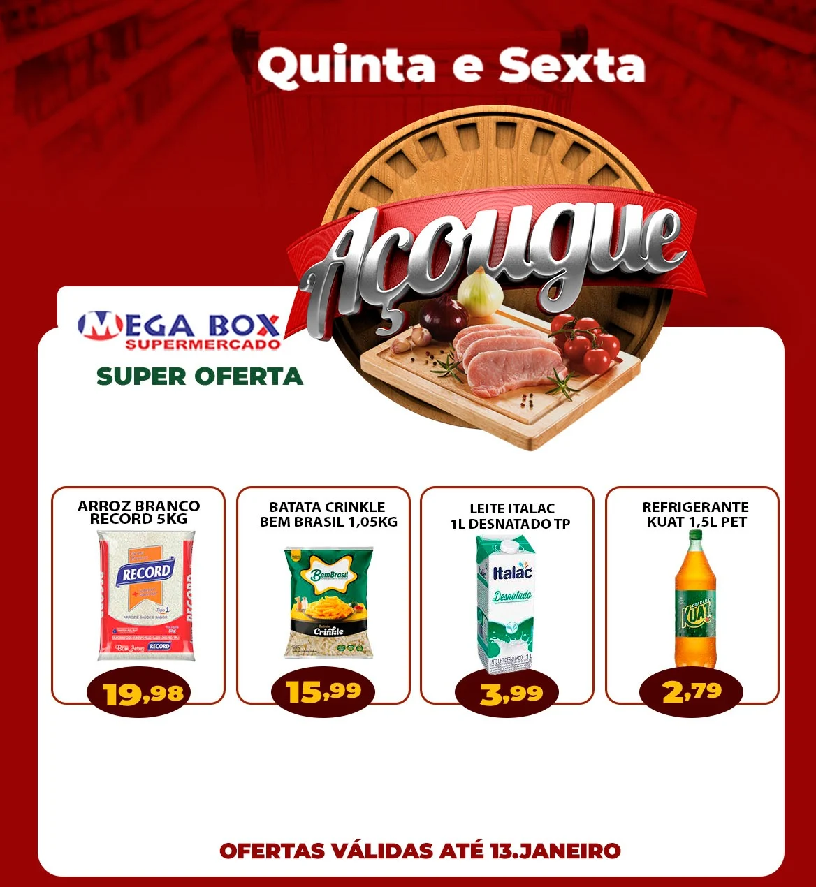 ofertas supermercado mega box são sebastião df
