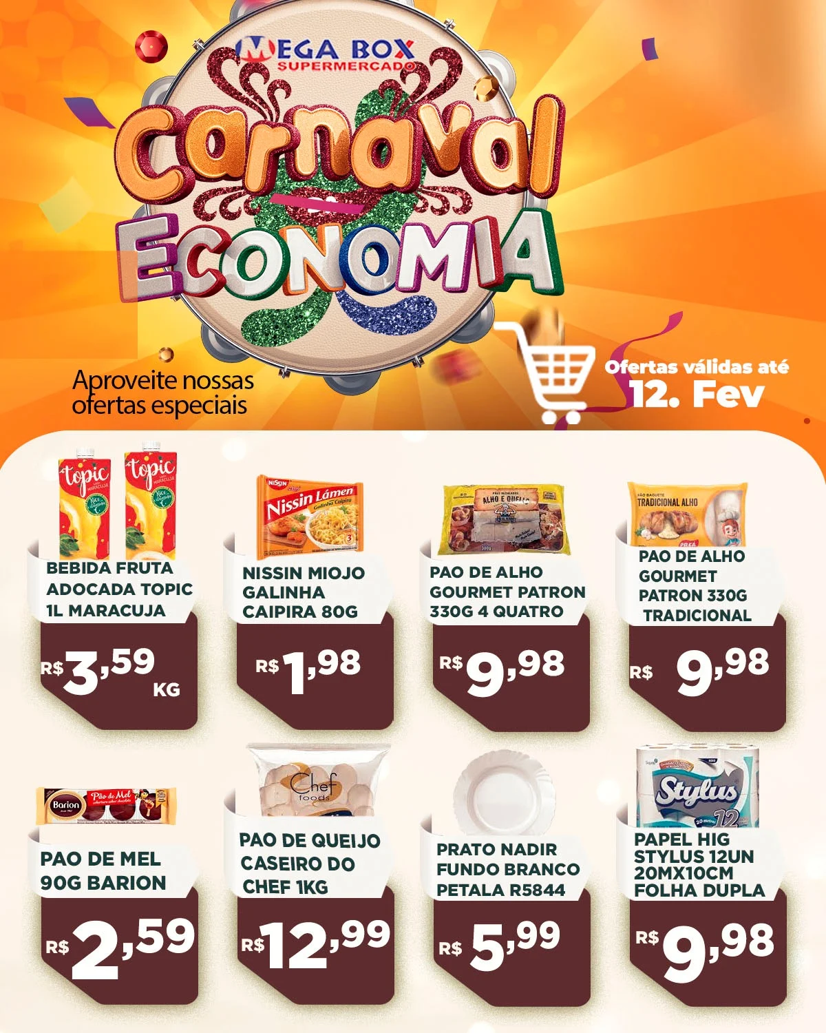 ofertas supermercado mega box são sebastião df