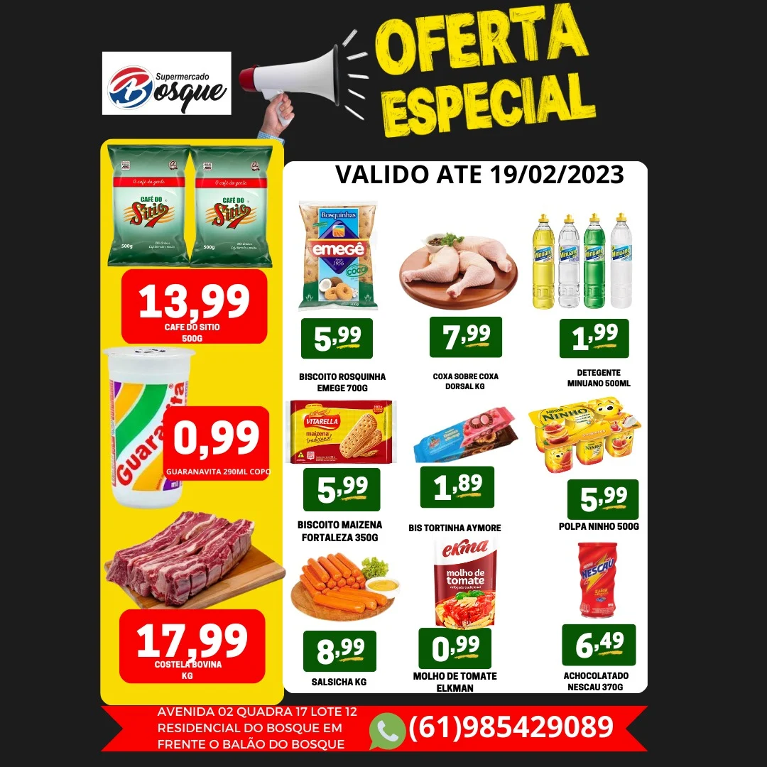 panfleto de ofertas do supermercado do bosque são sebastião df