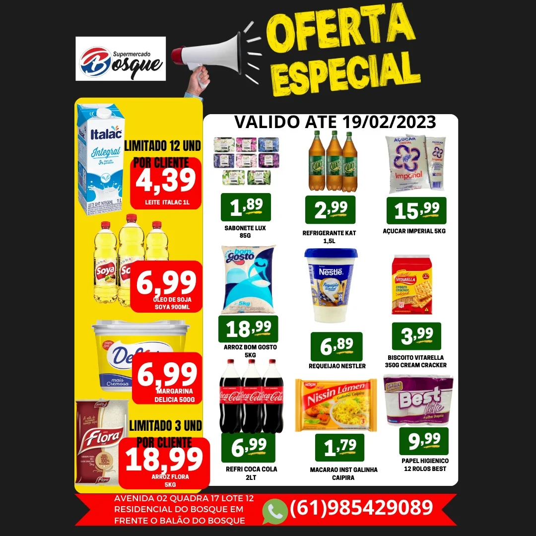 panfleto de ofertas do supermercado do bosque são sebastião df