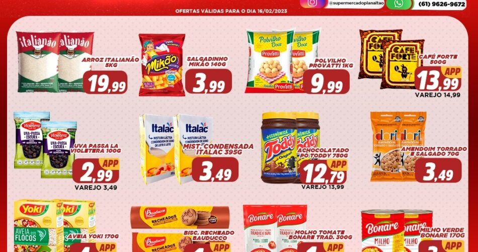 ofertas supermercado planaltão são sebastião df