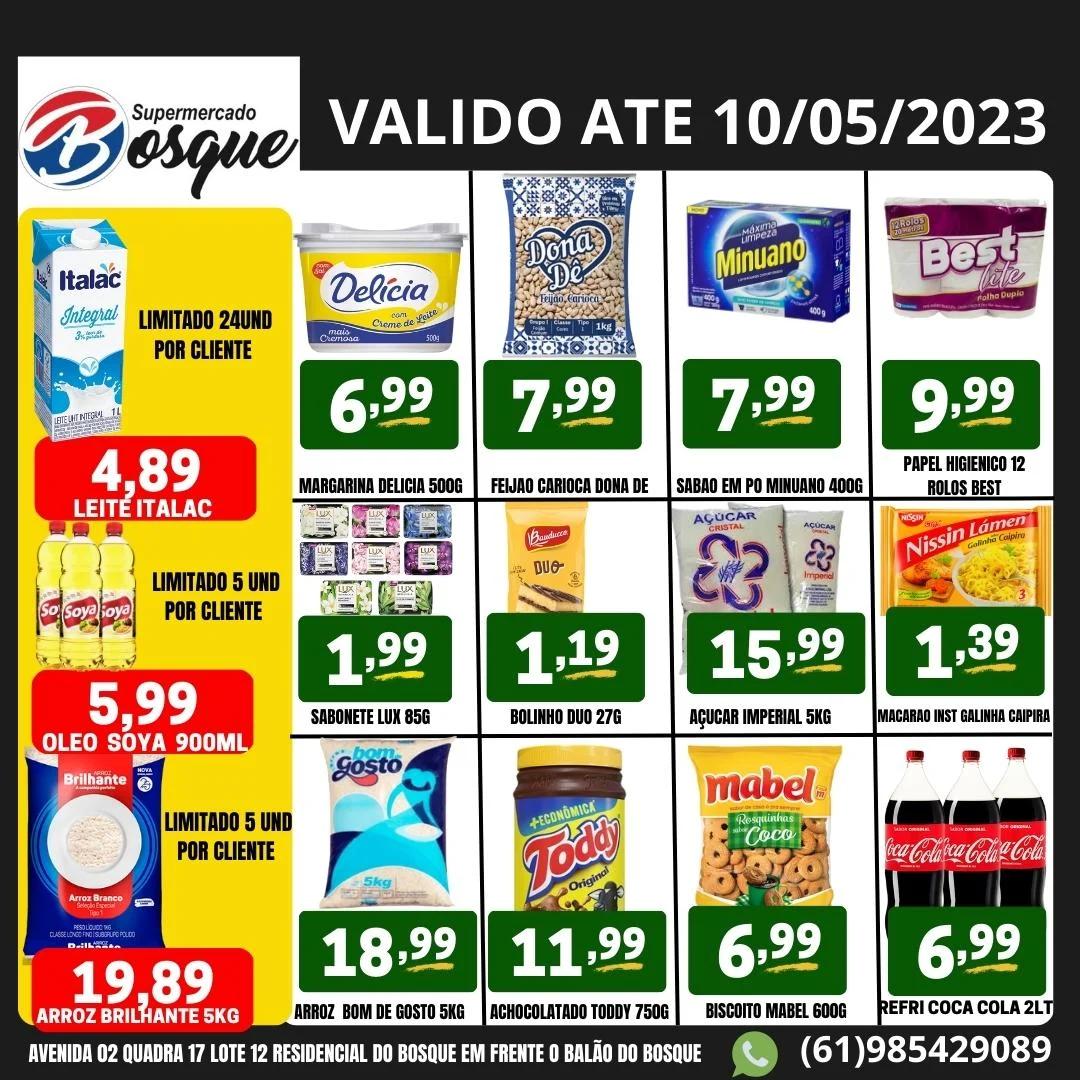 panfleto de ofertas do supermercado do bosque são sebastião df
