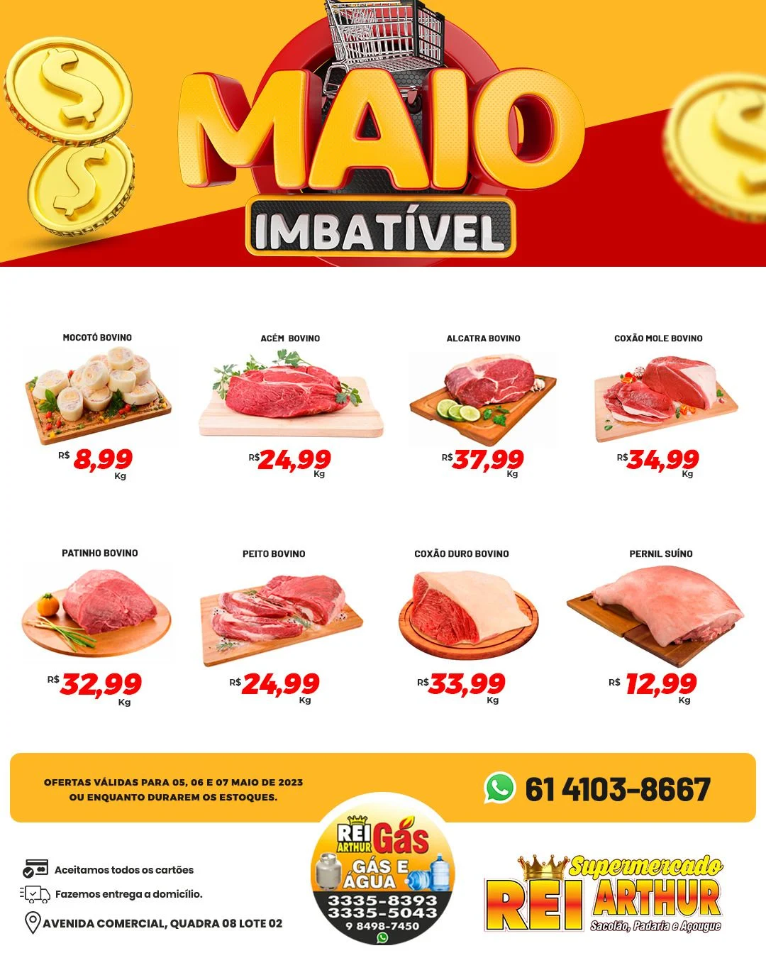ofertas supermercado rei arthur