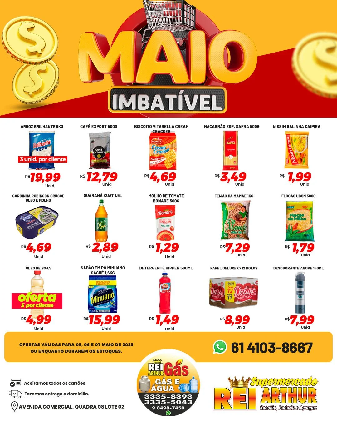 ofertas supermercado rei arthur