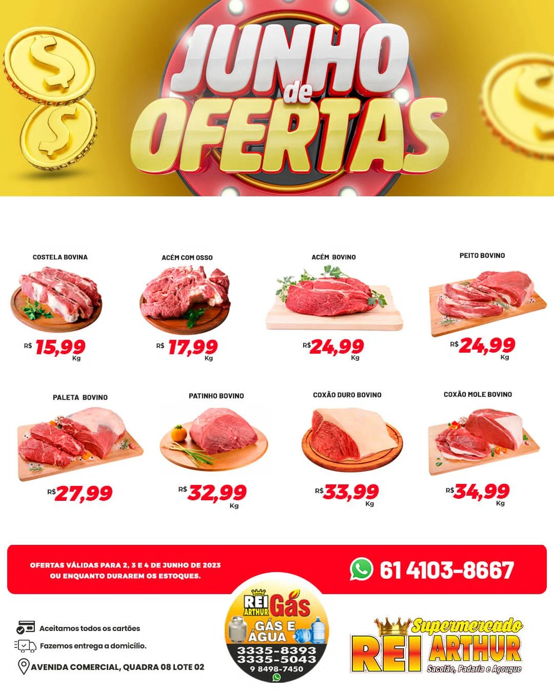 ofertas supermercado rei arthur