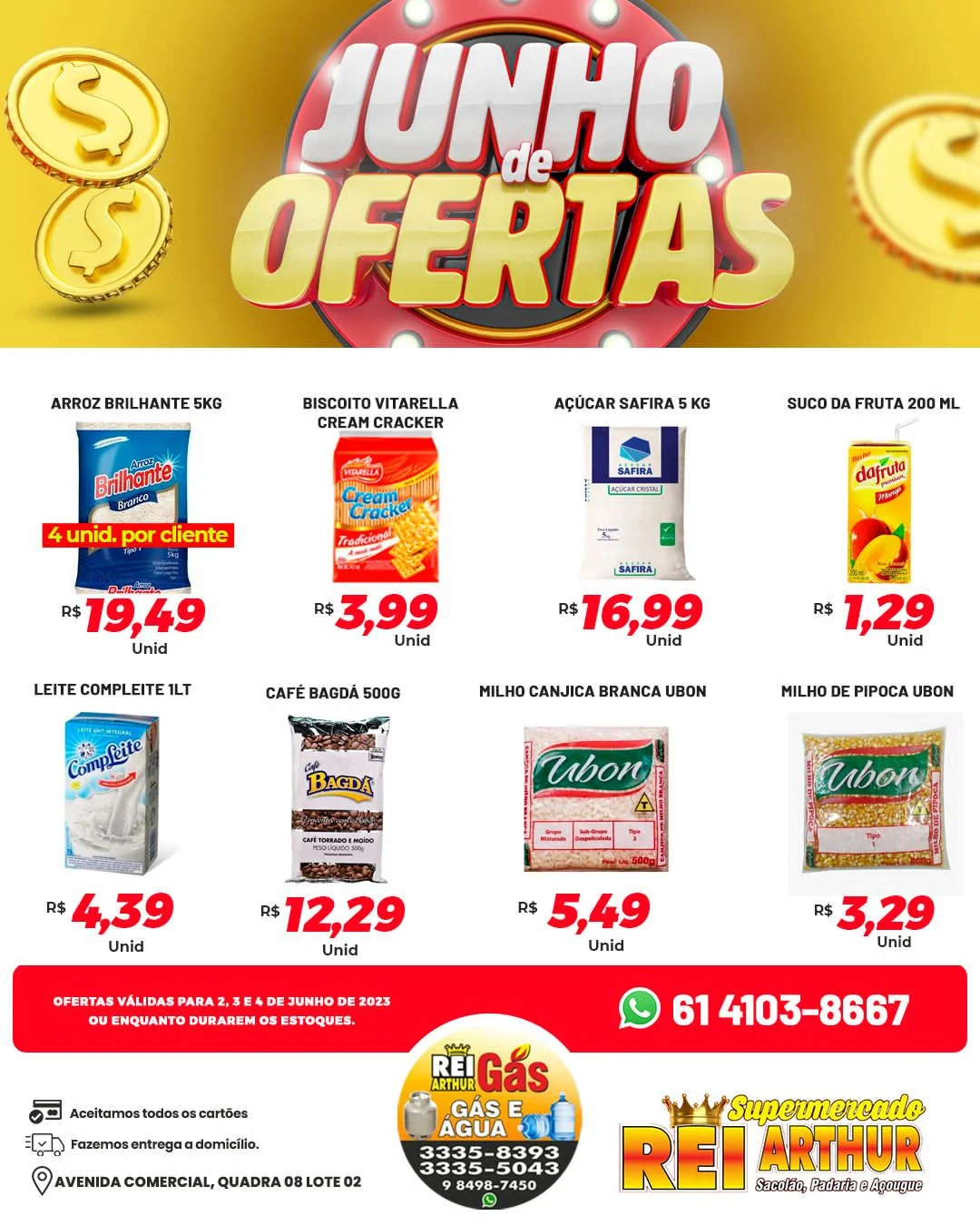 ofertas supermercado rei arthur