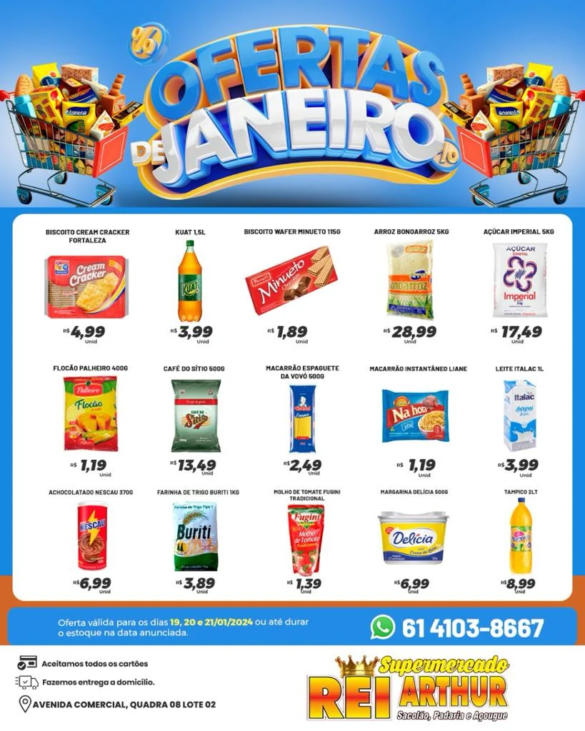Ofertas Supermercado Rei Arthur