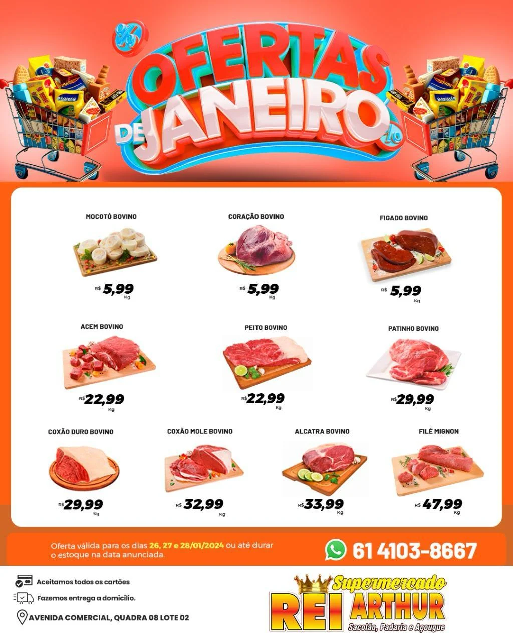 Ofertas Supermercado Rei Arthur