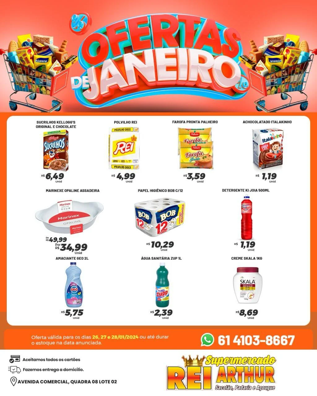 Ofertas Supermercado Rei Arthur