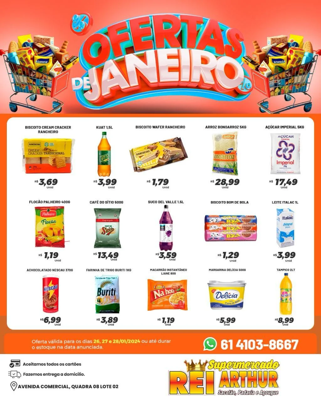 Ofertas Supermercado Rei Arthur