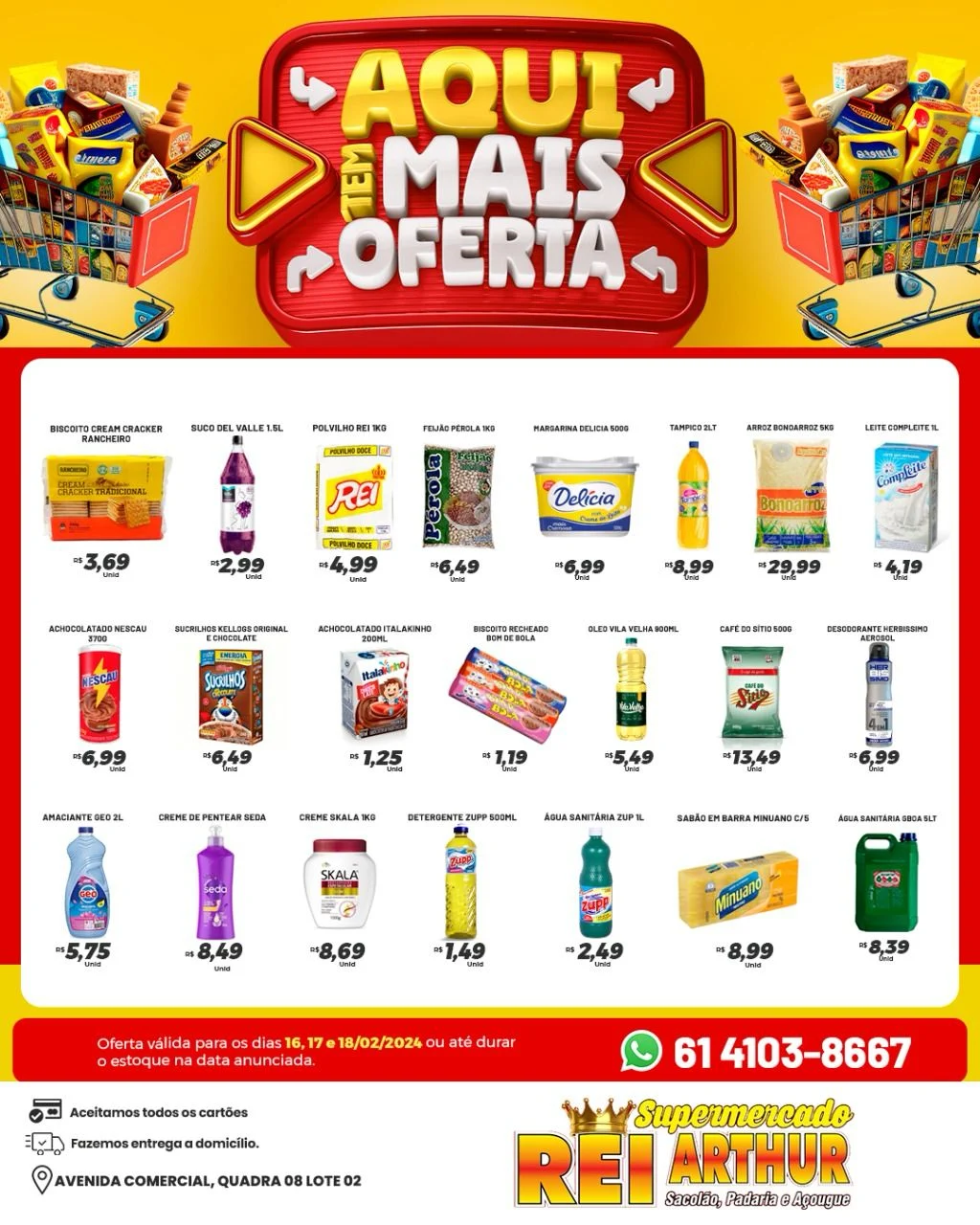 Ofertas Supermercado Rei Arthur