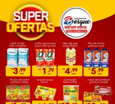 panfleto de ofertas do supermercado do bosque são sebastião df
