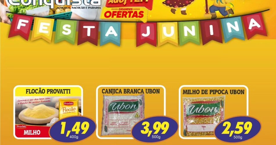 Ofertas supermercado conquista são Sebastião df