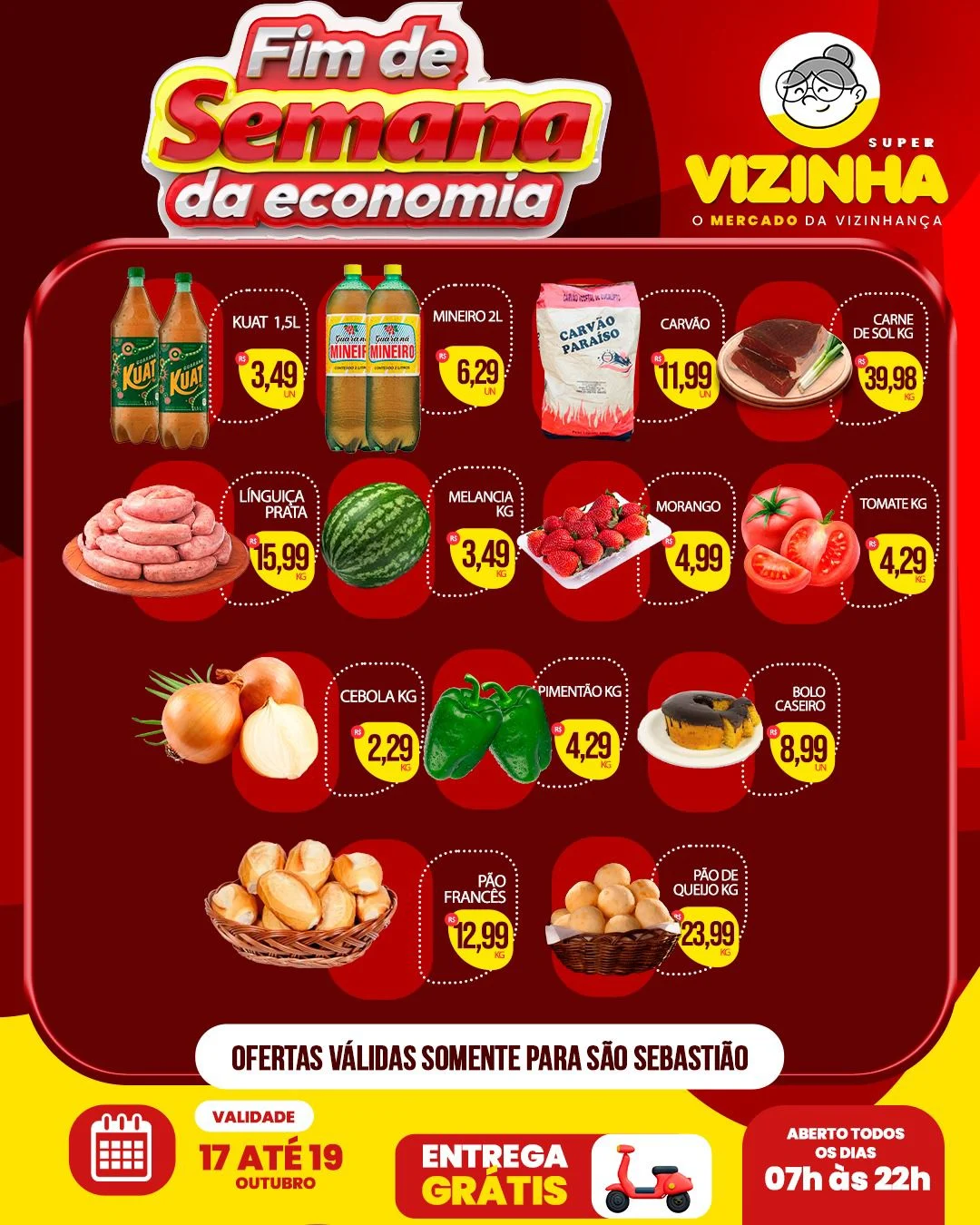 Ofertas mercado super vizinha são sebastião df