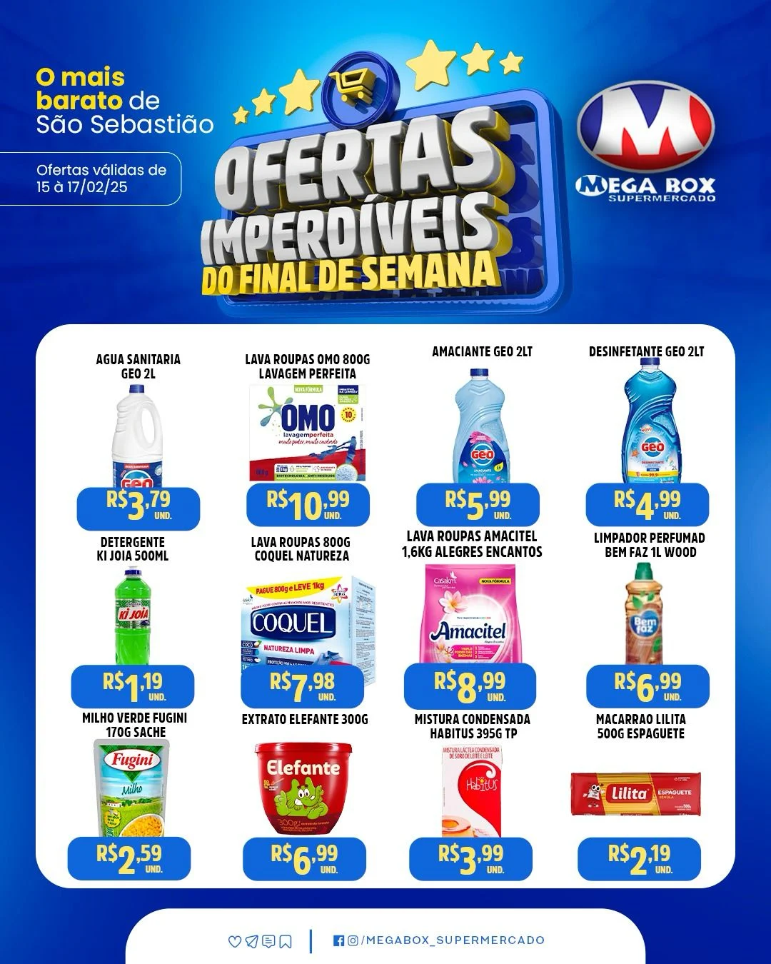 Ofertas supermercado mega box são sebastião df