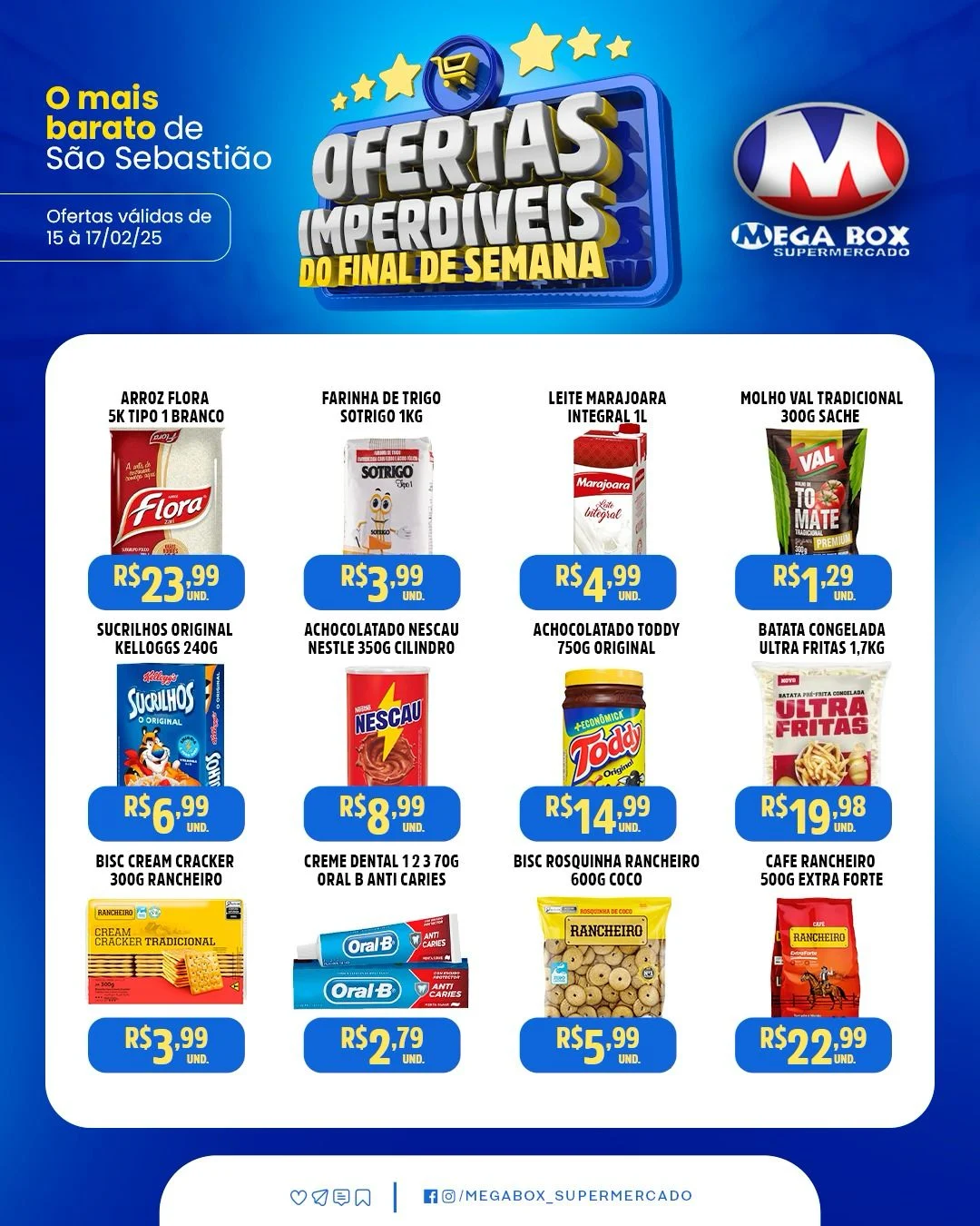 Ofertas supermercado mega box são sebastião df