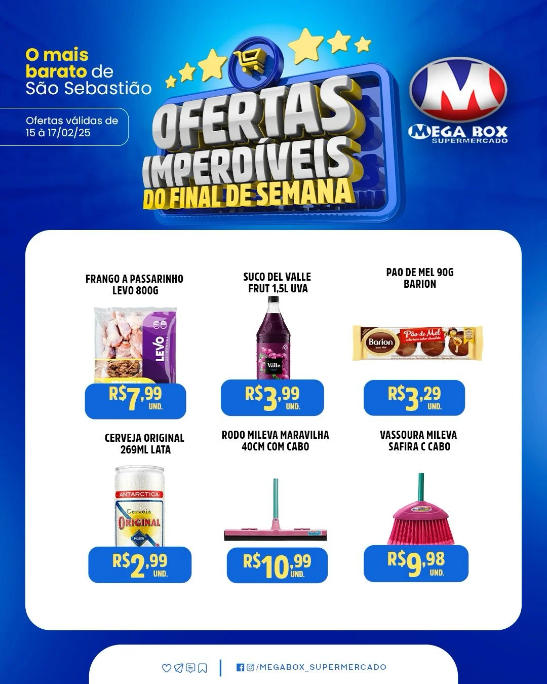 Ofertas supermercado mega box são sebastião df