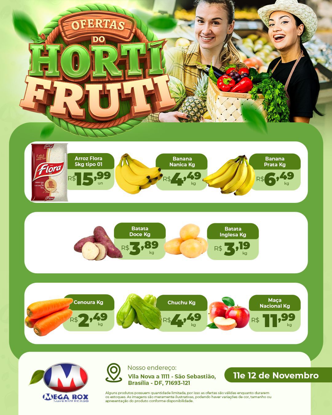 Ofertas supermercado mega box são sebastião df