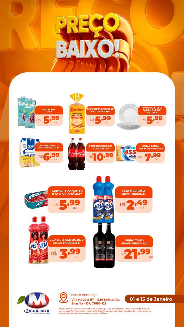 Ofertas supermercado mega box são sebastião df