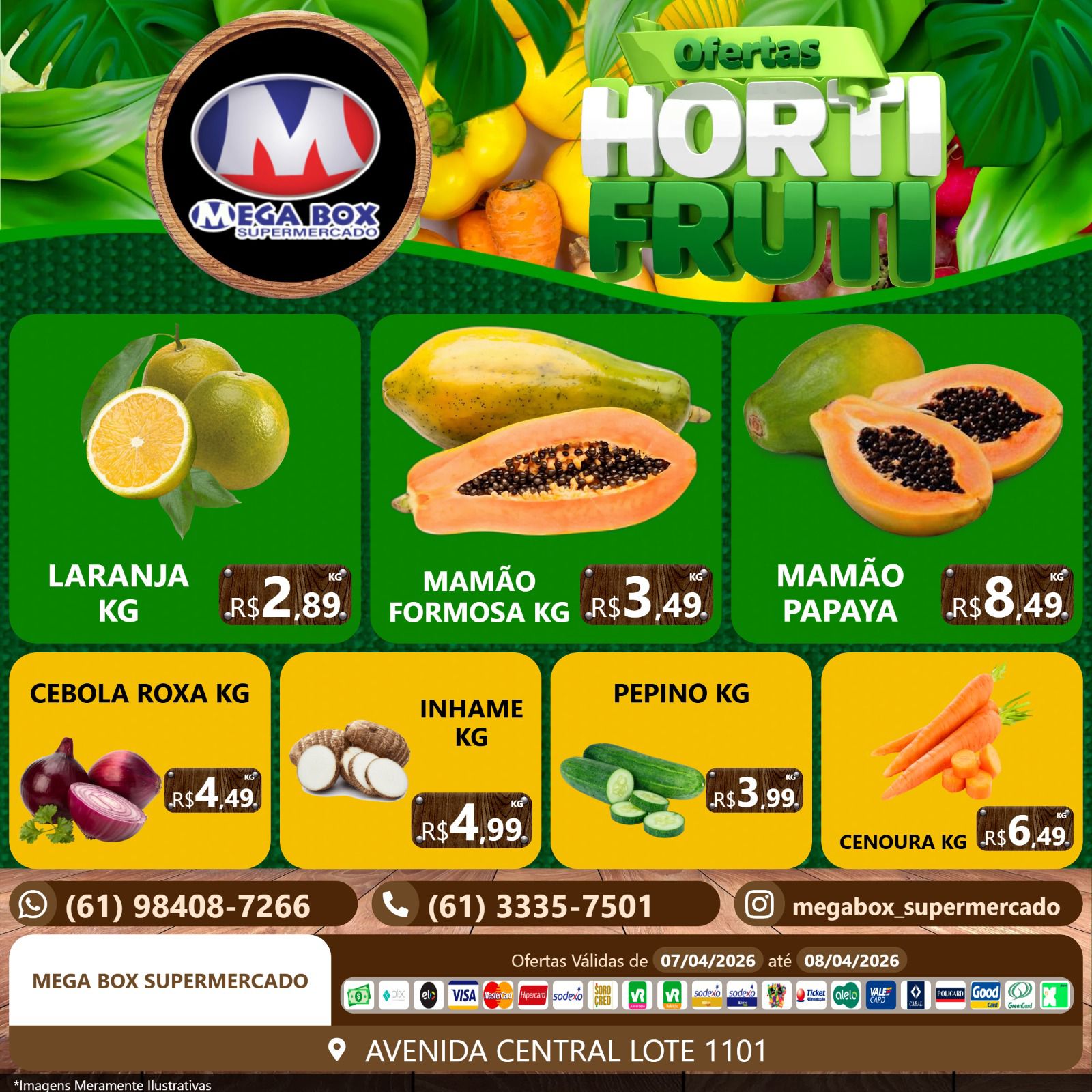 Ofertas supermercado mega box são sebastião df