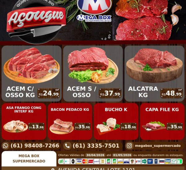 Ofertas supermercado mega box são sebastião df