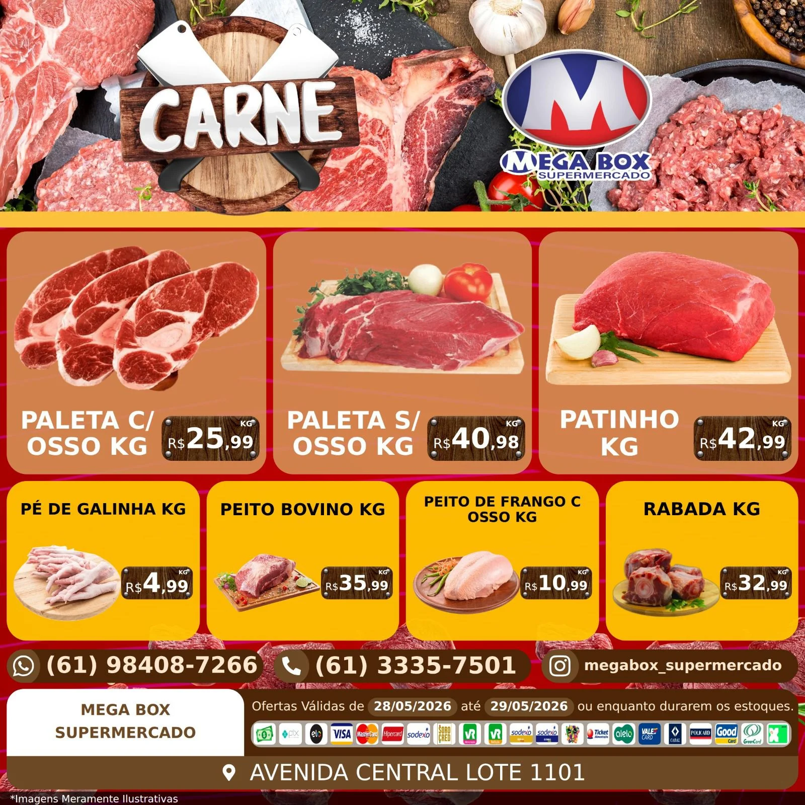 Ofertas supermercado mega box são sebastião df