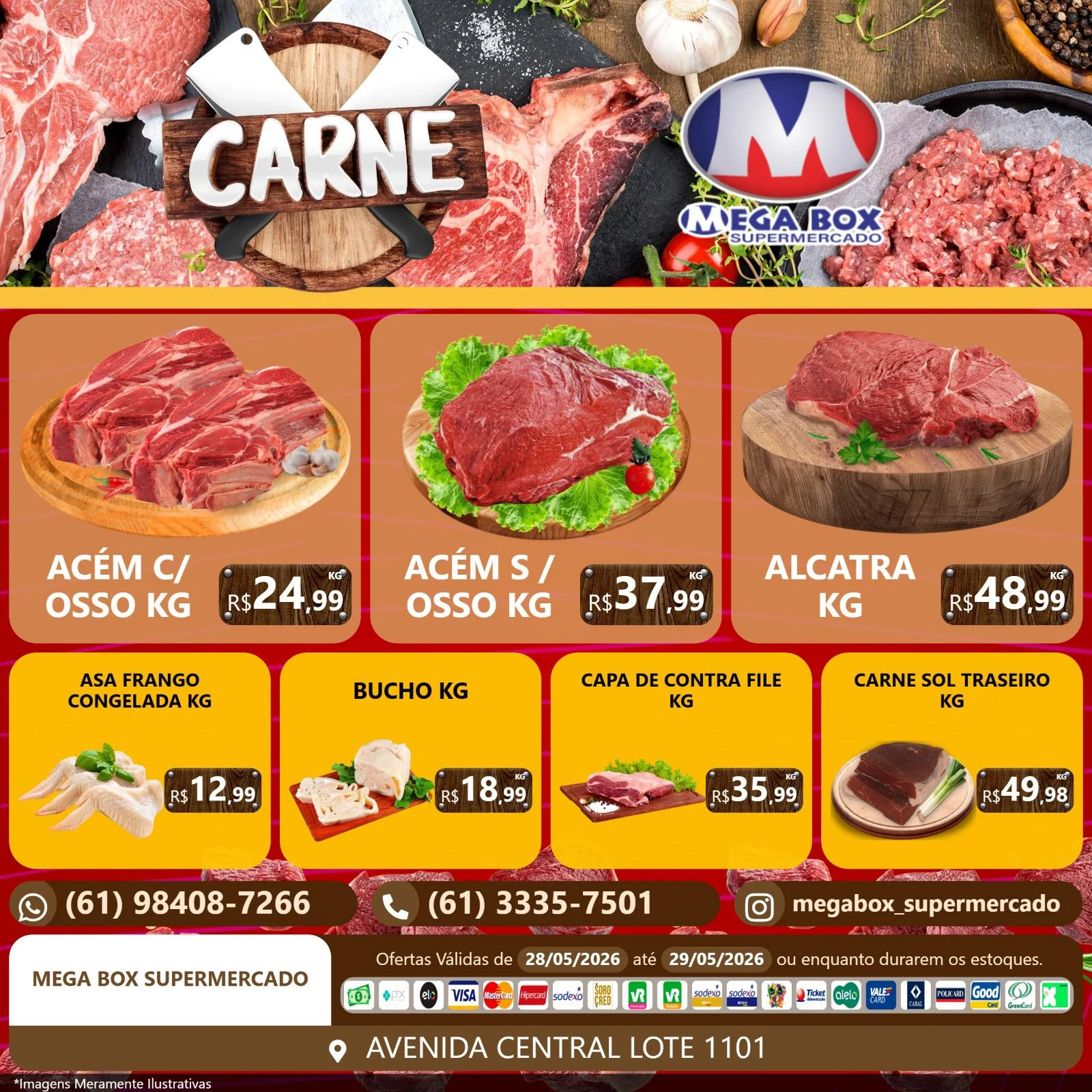 Ofertas supermercado mega box são sebastião df