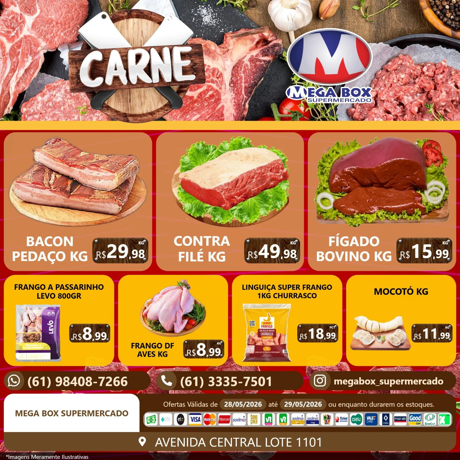 Ofertas supermercado mega box são sebastião df