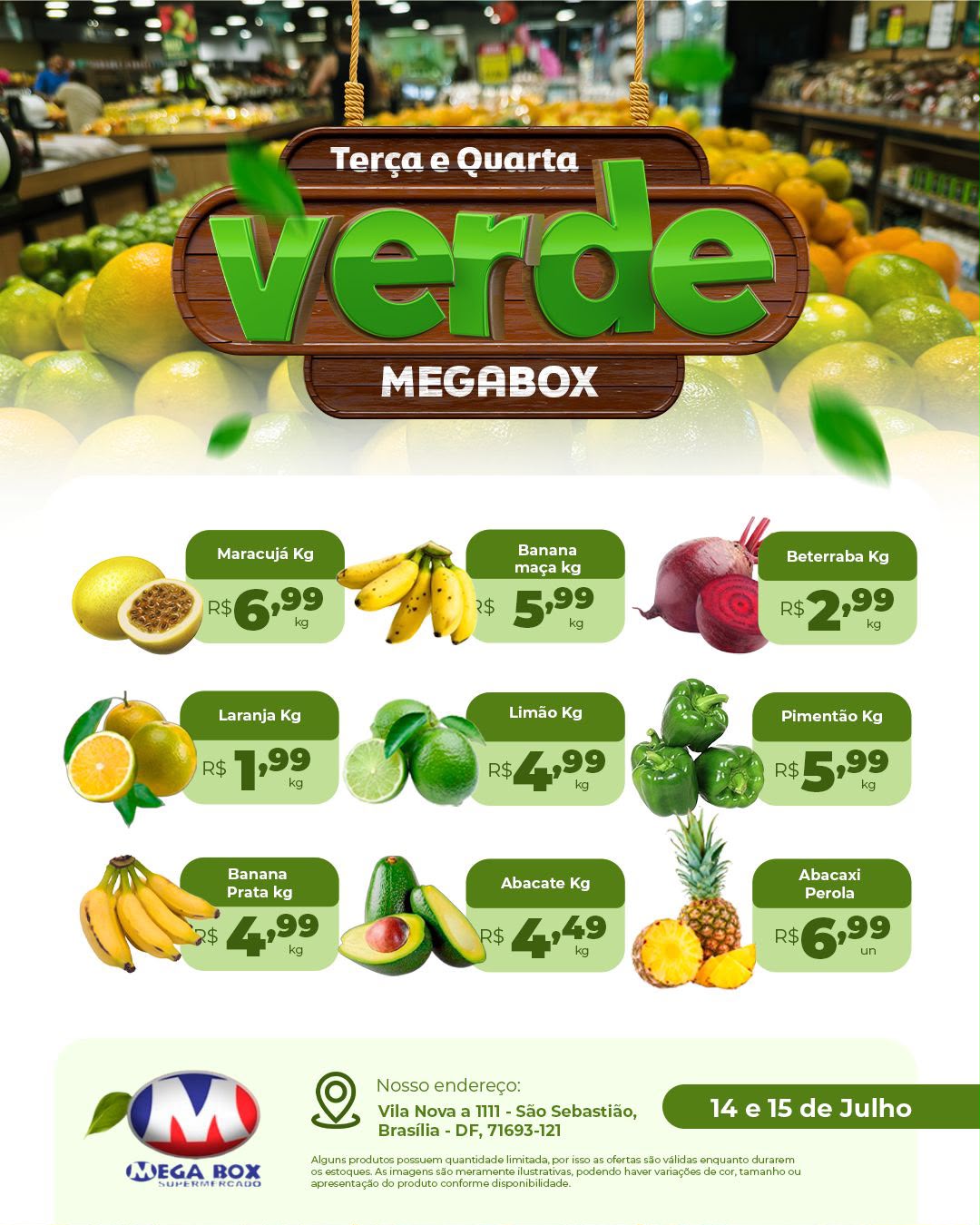 Ofertas supermercado mega box são sebastião df