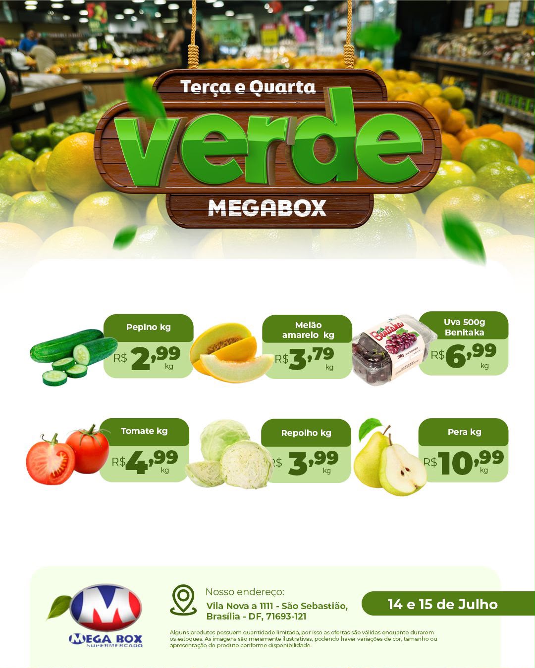 Ofertas supermercado mega box são sebastião df