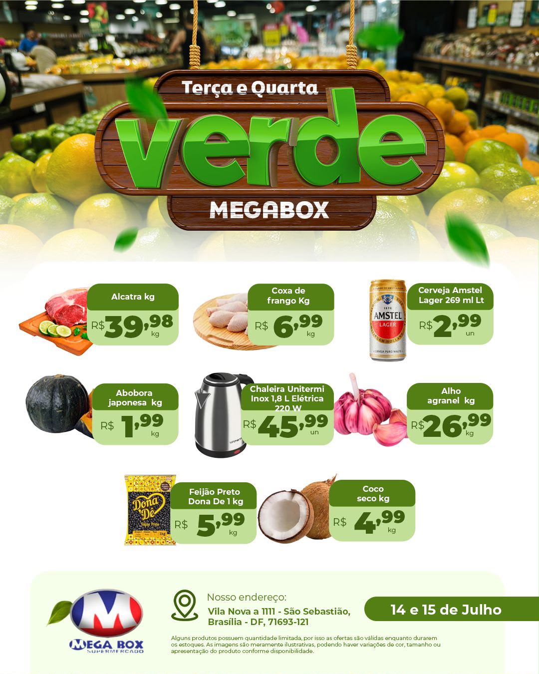 Ofertas supermercado mega box são sebastião df