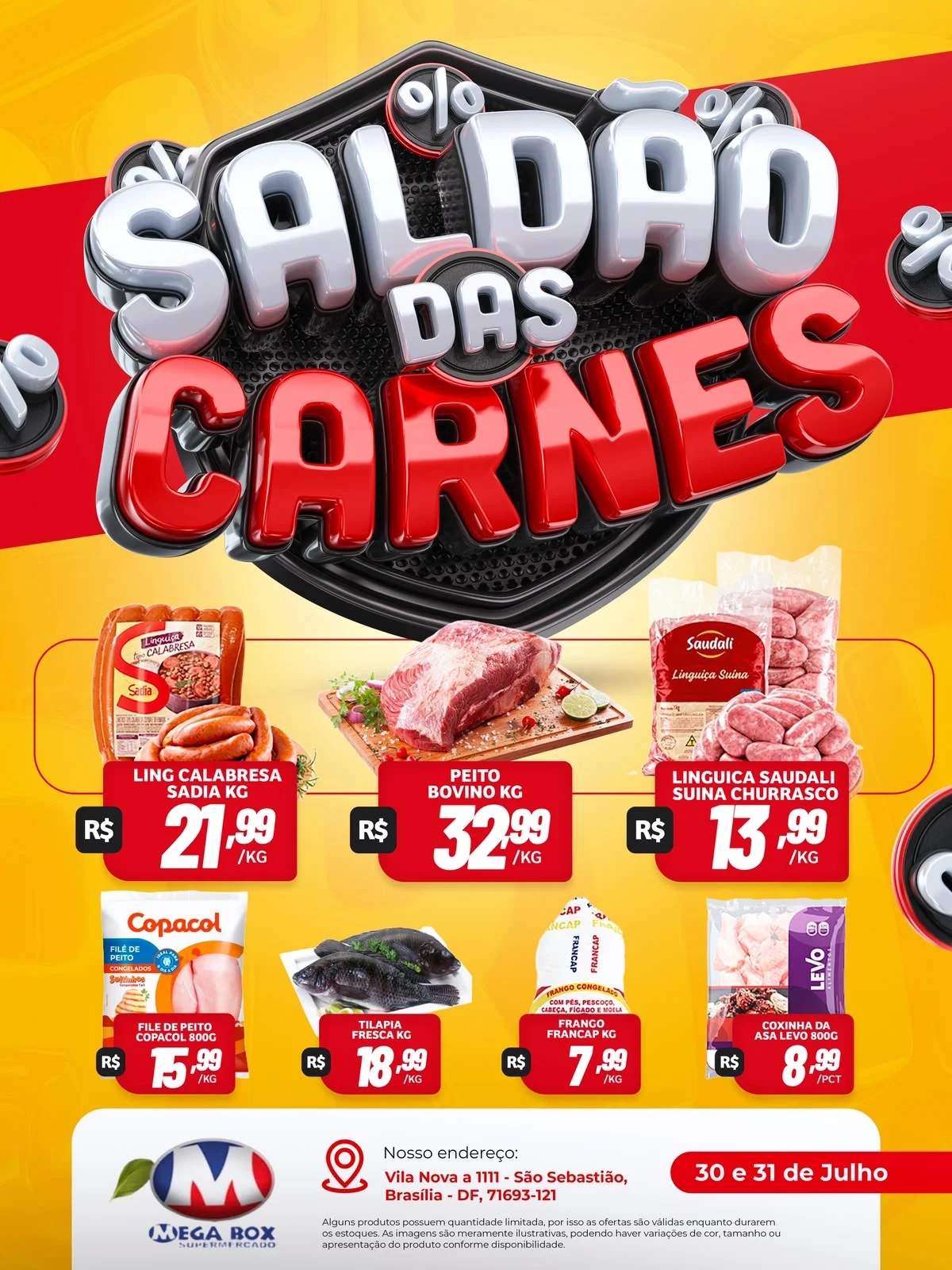 Ofertas supermercado mega box são sebastião df