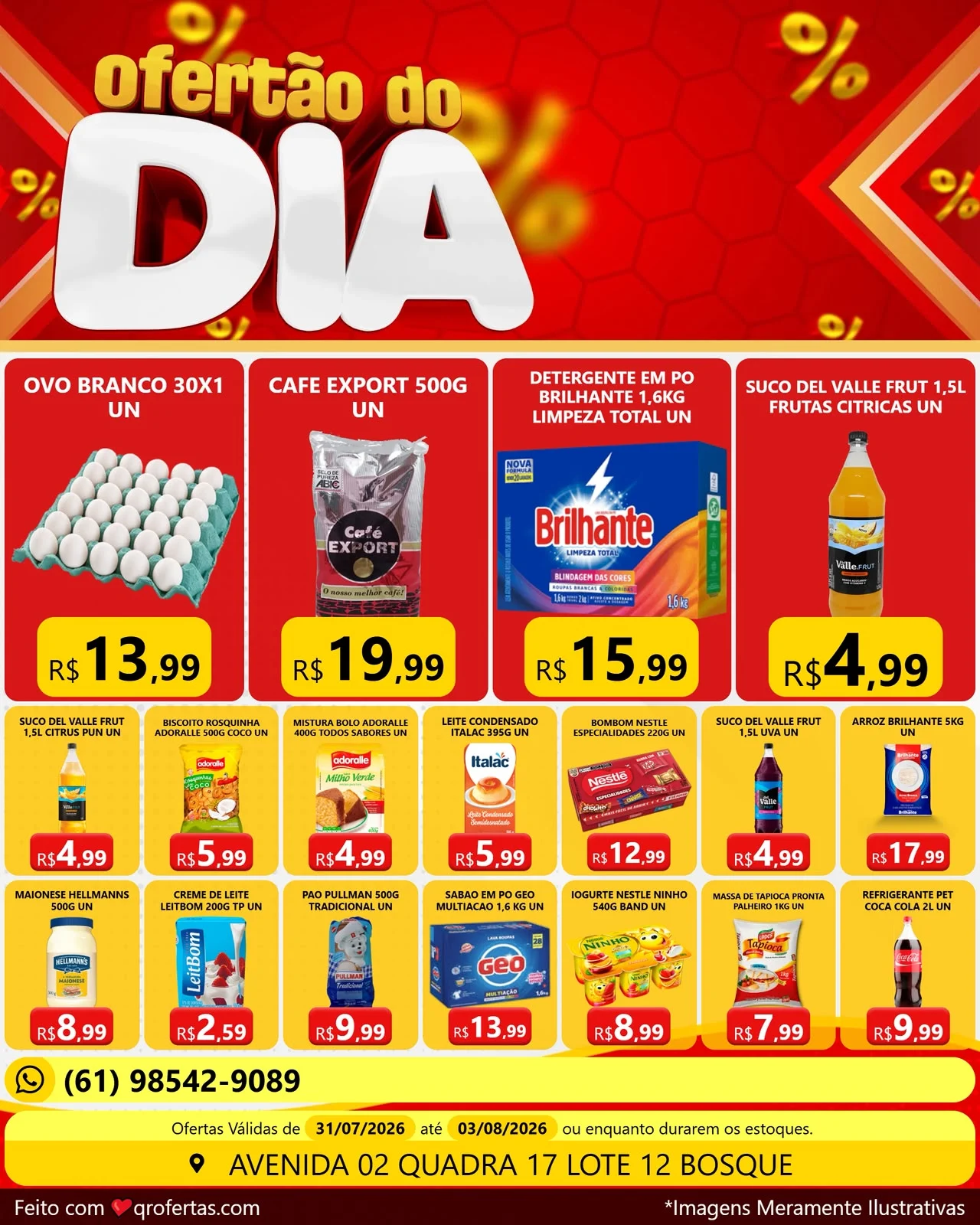 panfleto de ofertas do supermercado do bosque são sebastião df