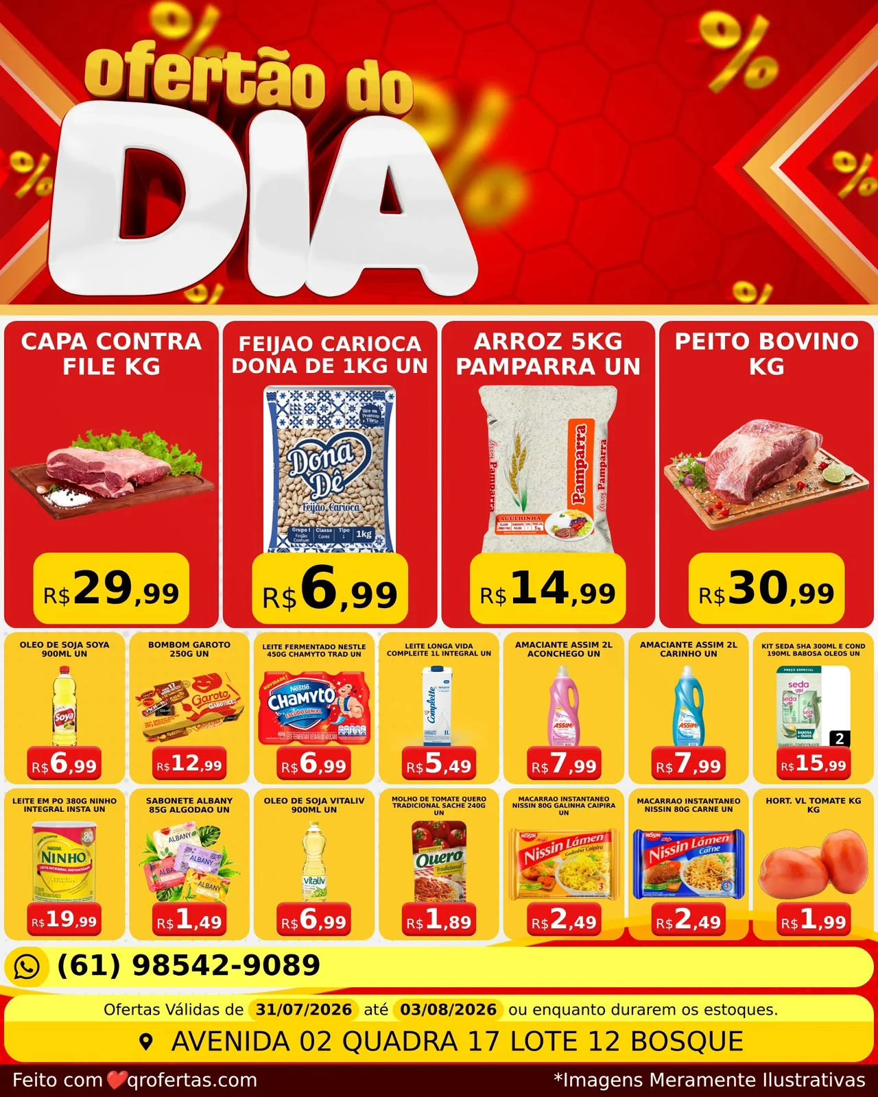 panfleto de ofertas do supermercado do bosque são sebastião df