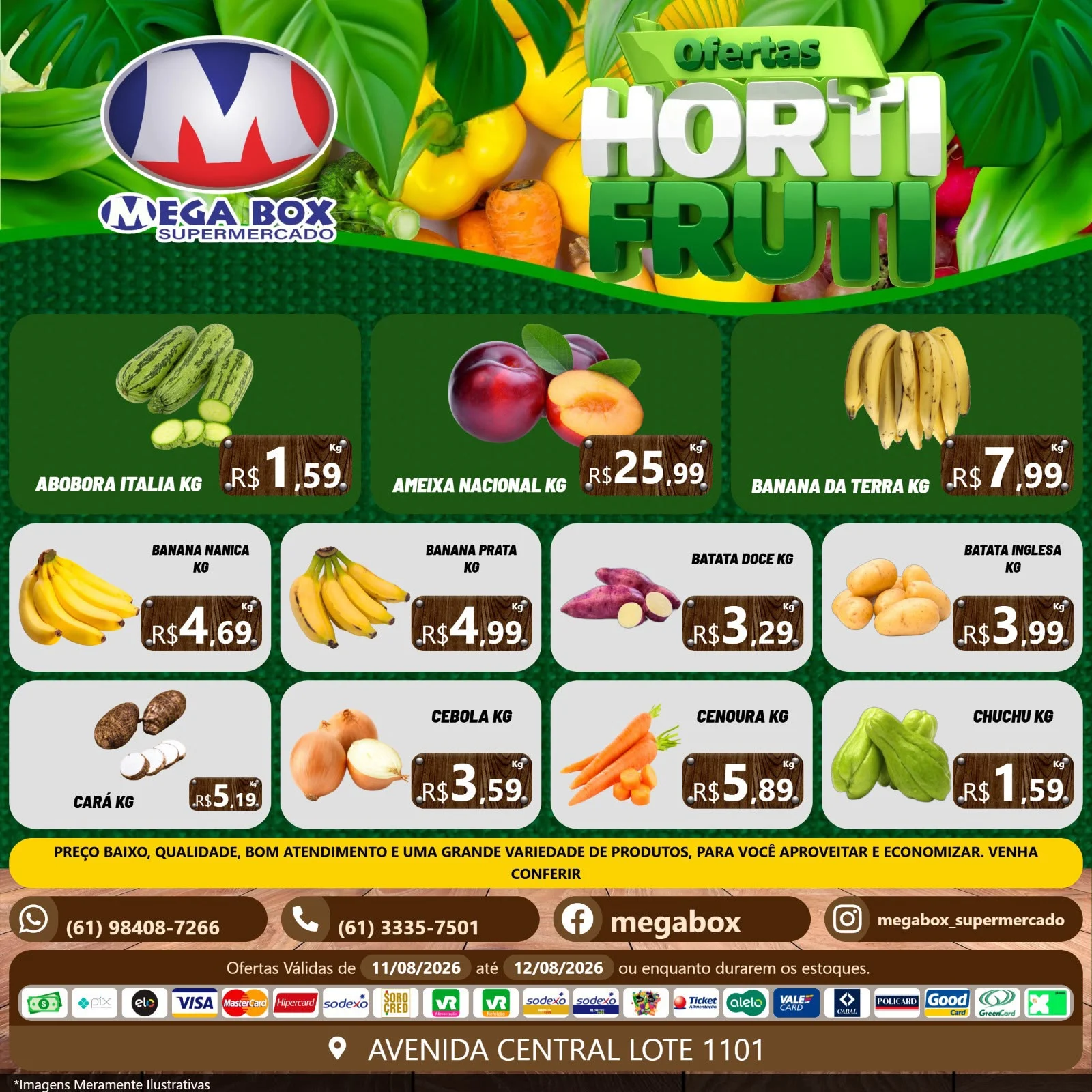 Ofertas supermercado mega box são sebastião df
