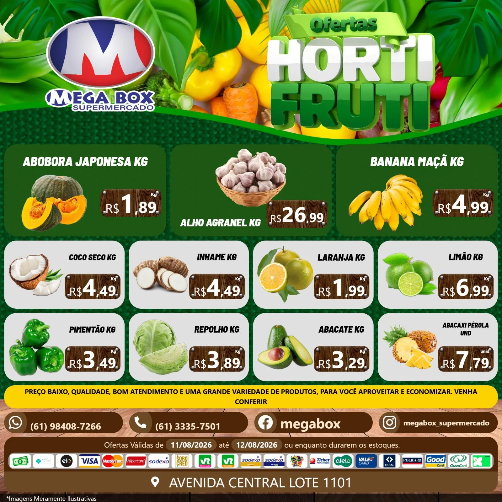 Ofertas supermercado mega box são sebastião df