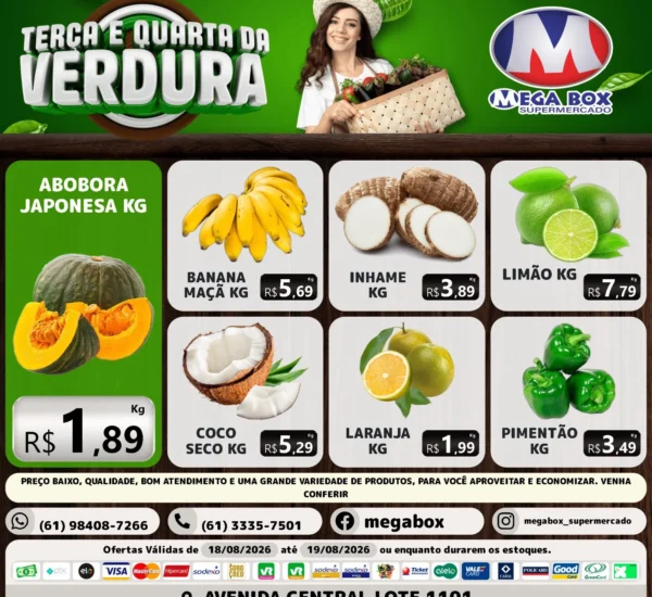 Ofertas supermercado mega box são sebastião df
