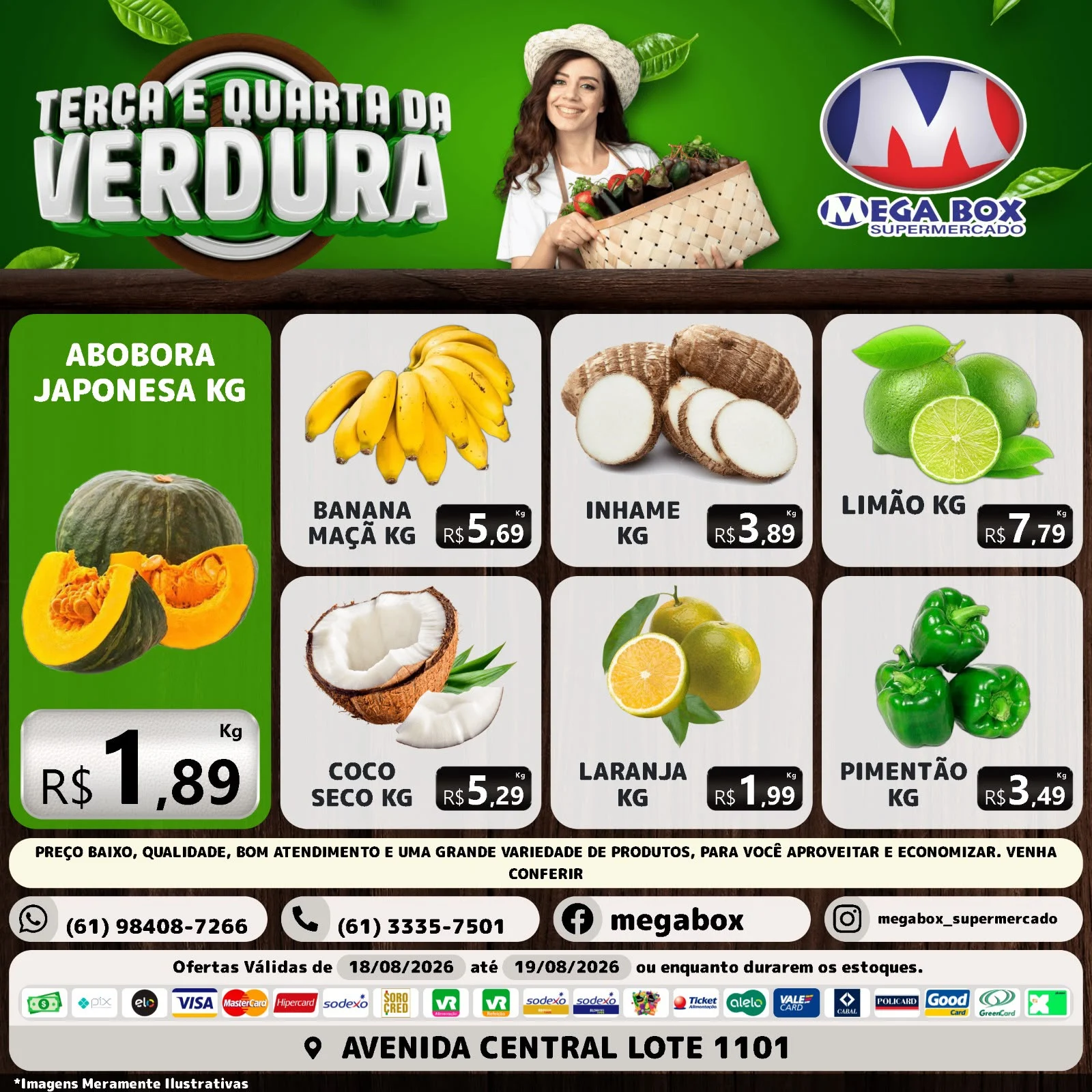 Ofertas supermercado mega box são sebastião df