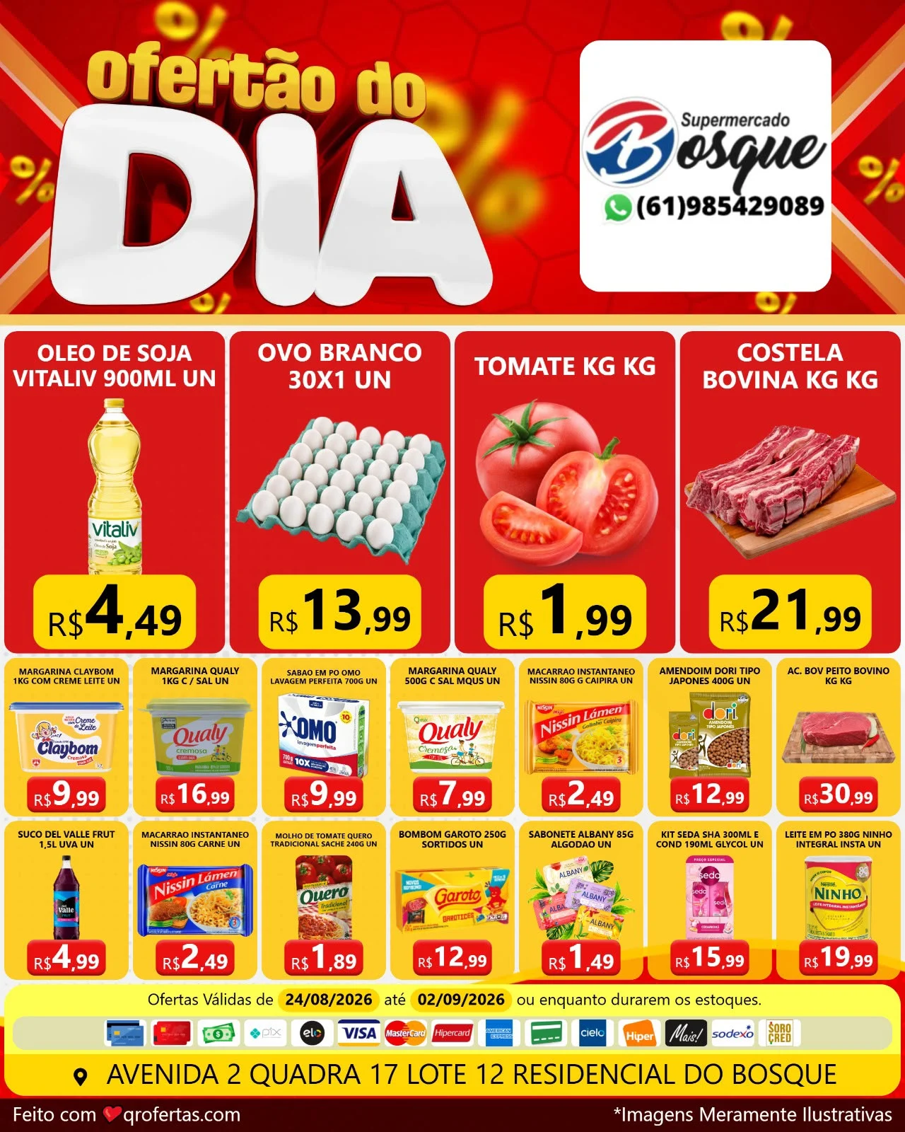 panfleto de ofertas do supermercado do bosque são sebastião df