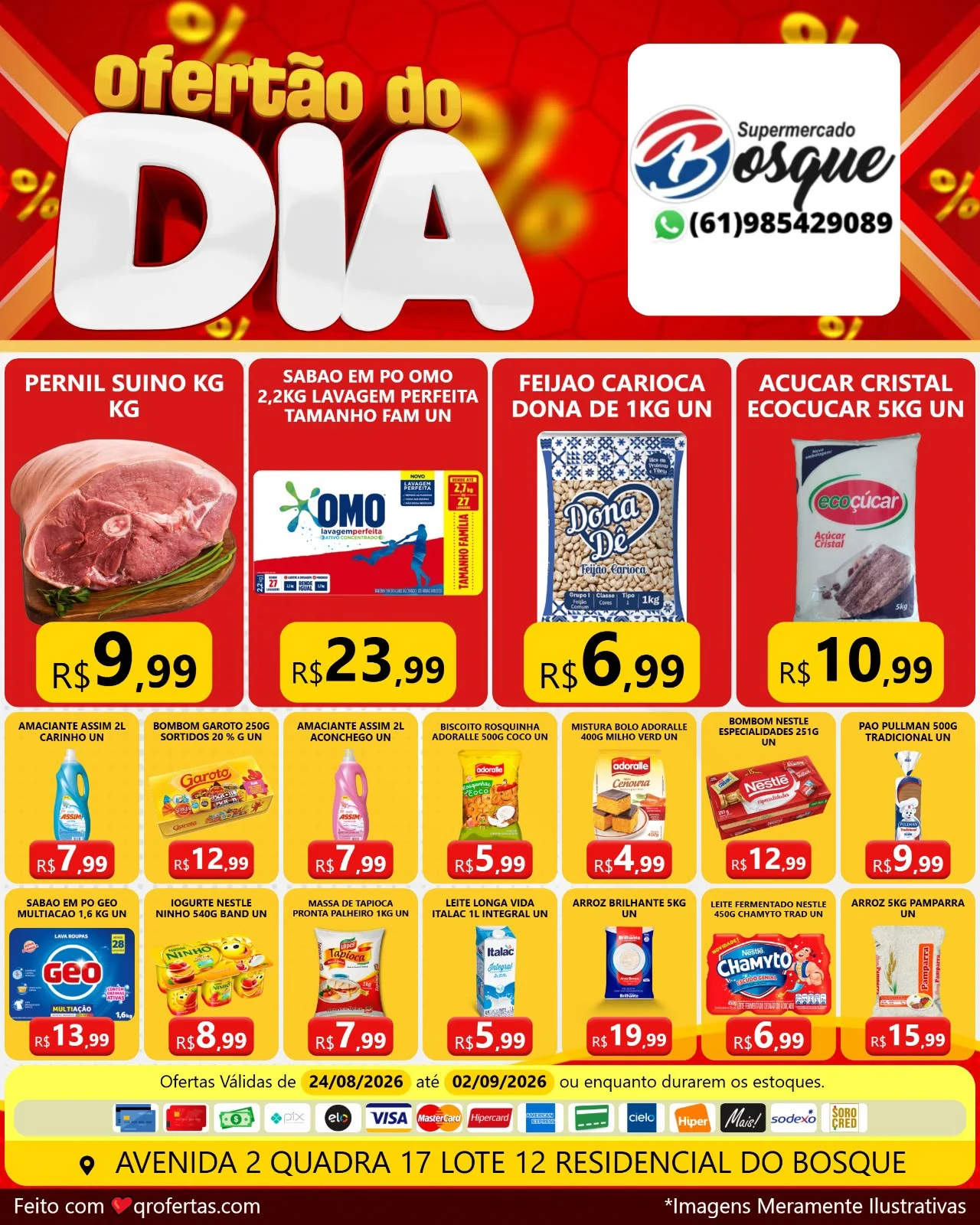 panfleto de ofertas do supermercado do bosque são sebastião df