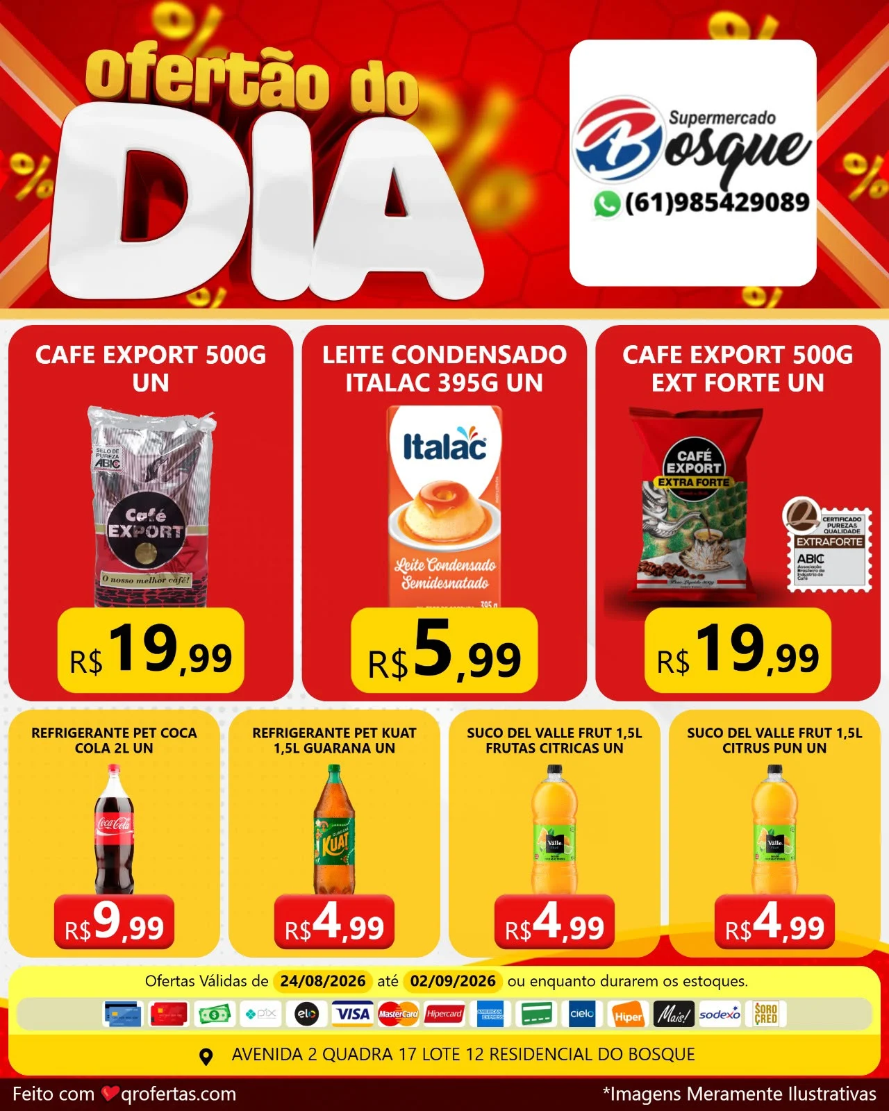 panfleto de ofertas do supermercado do bosque são sebastião df