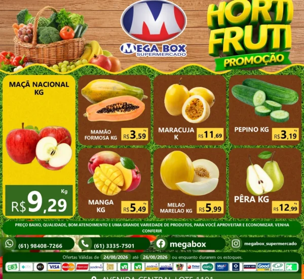 Ofertas supermercado mega box são sebastião df